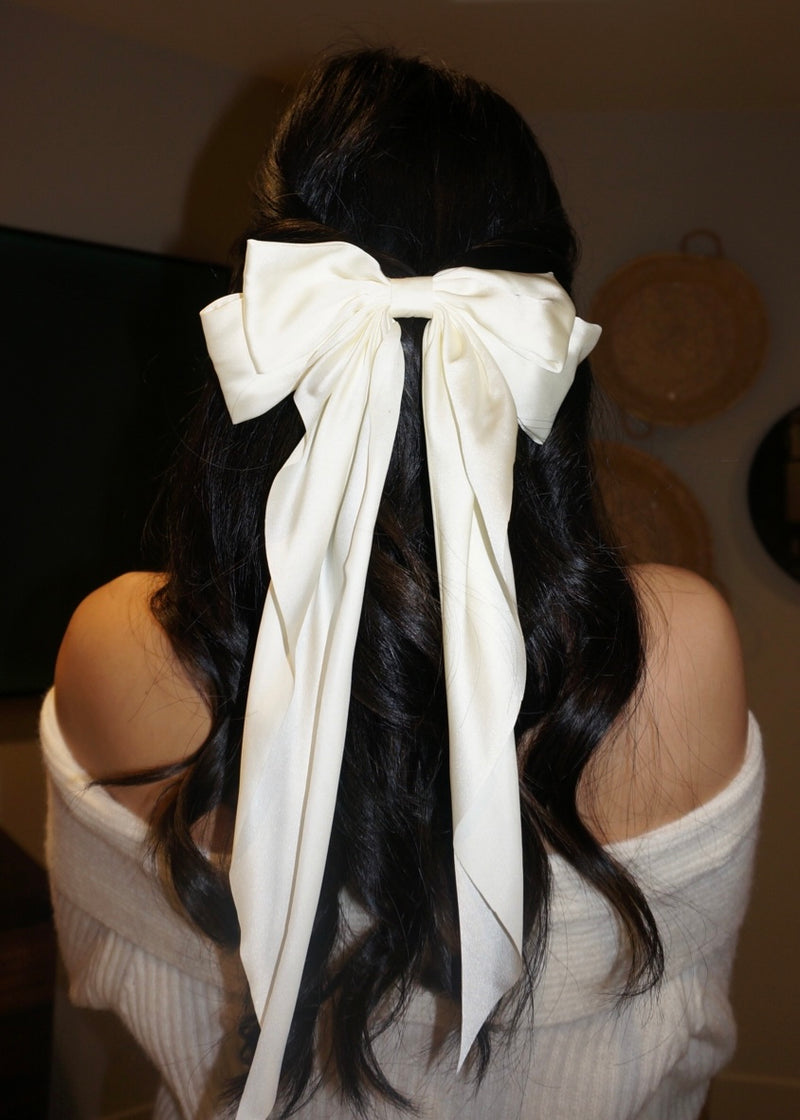 LAINEY HAIR BOW (WHITE)