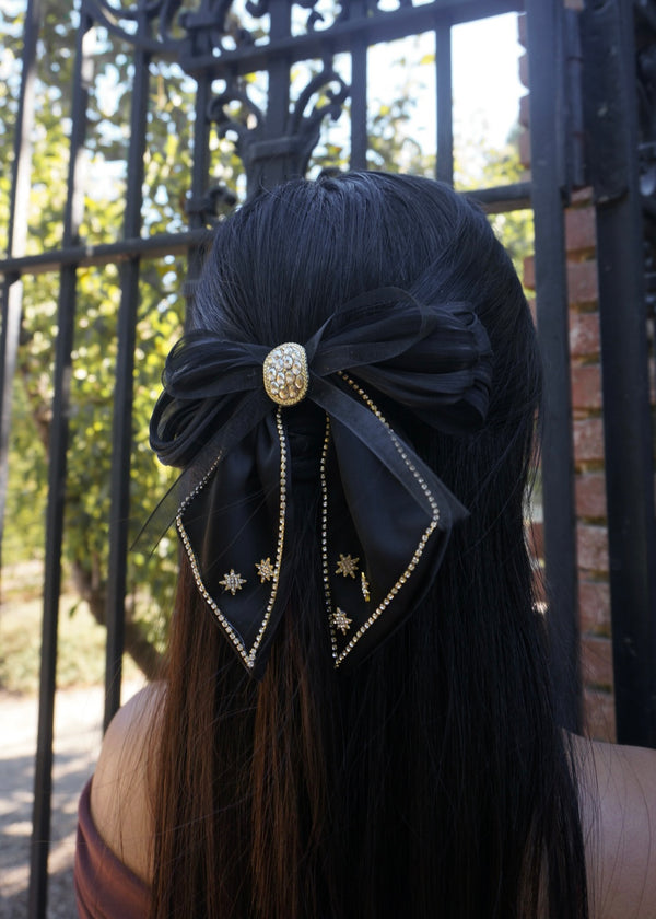 ADELINE HAIR BOW (BLACK)