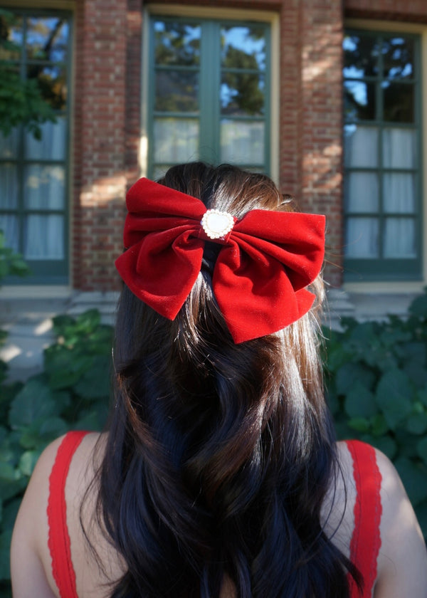 LORELEI HAIR BOW (CHERRY)