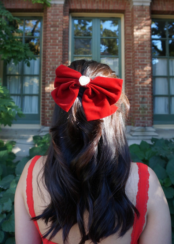 LORELEI HAIR BOW (CHERRY)